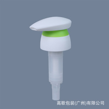定制外置乳液泵头28牙33牙旋转按压双层泵头洗护包材注塑压头