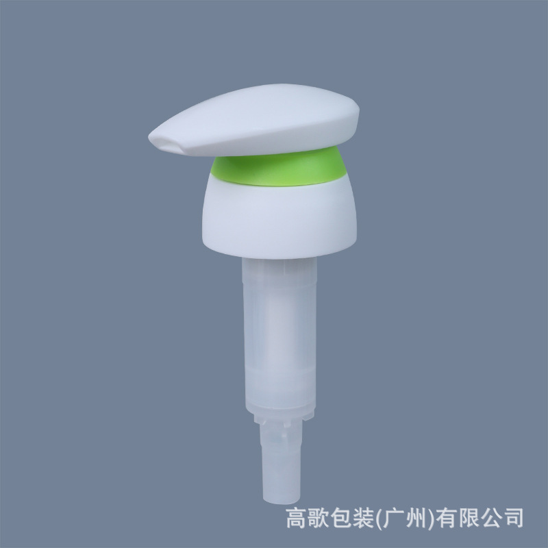 定制外置乳液泵头28牙33牙旋转按压双层泵头洗护包材注塑压头