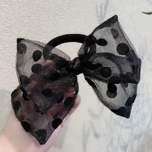 蝴蝶结发绳【黑色】