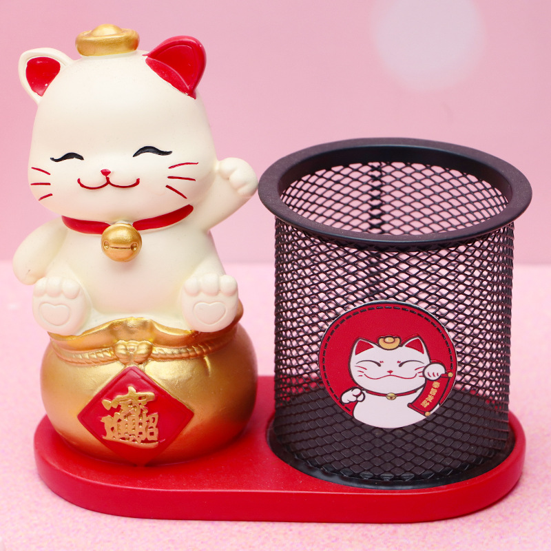 Douyin venta caliente red tela tela portalápices resina creativa decoración de escritorio caja de almacenamiento suministros para estudiantes regalos para niños