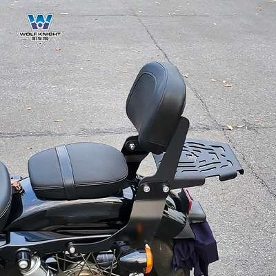 Muscle car Wolf suitable Motorcycle tail - x48-simple-backrest-tail-frame-backrest-angle-can-be-fine-tuned