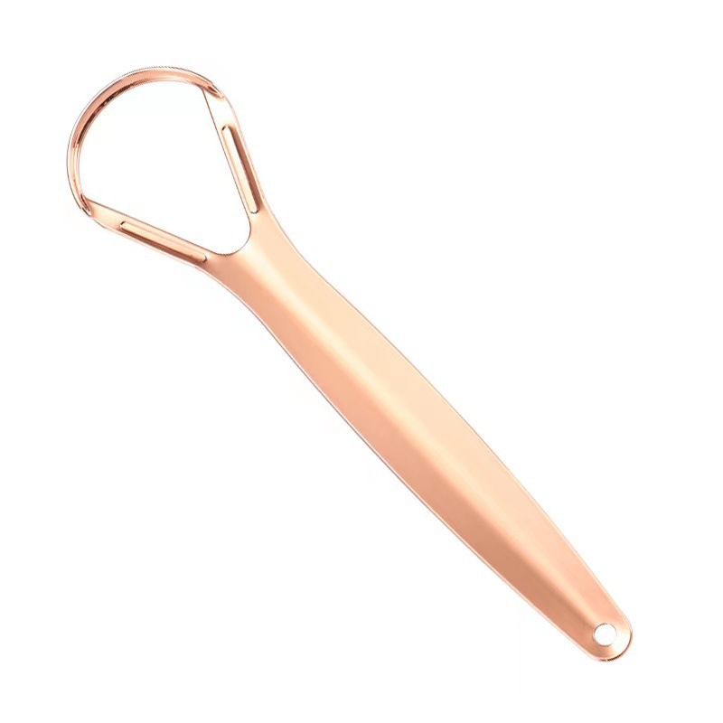 Raspador de Lengua de Acero Inoxidable en Forma de U con Caja de Hierro para Cuidado Bucal
