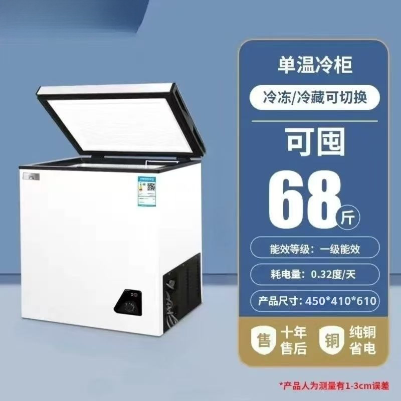冰冷柜小型大容量商用冰柜两用卧式双温冷冻迷你电冰箱冷藏|undefined