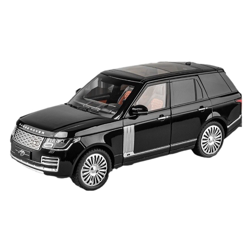 Modelo de coche de aleación de coche 1:18 carretera Tigre Range Rover vehículo todoterreno Tire hacia atrás con luz efecto de sonido modelo de coche de juguete adornos
