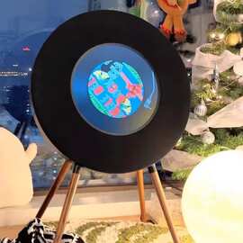 适用MORRORART R1歌词唱片音响悬浮字幕音箱家用客厅蓝牙音响量大