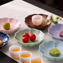 莲纹祥龙茶点盘家用客厅零食点心盘中式陶瓷水果盘围炉煮茶糕点盘