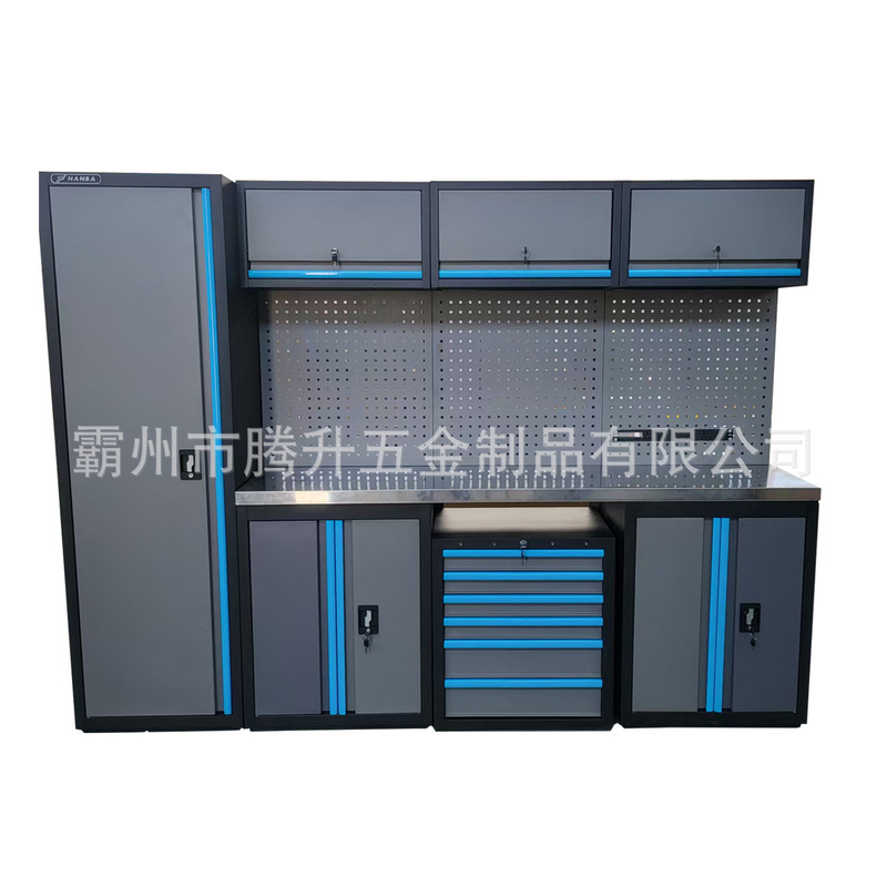 Car Combination Tool Cabinet, 4S Shop Mobile Tool Cart, Drawer-Type Heavy-Duty Workbench, Multi-Functional Maintenance Workstation