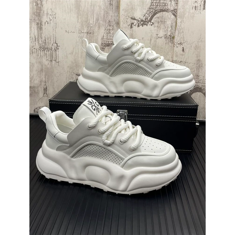 2024 новый стиль мужской обуви, папаша, спортивная обувь, дикая весна, осень, лето, дышащая маленькая белая обувь для отдыха