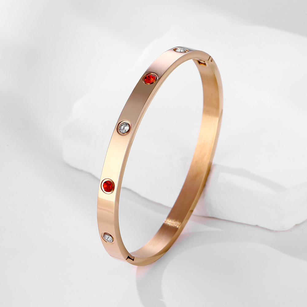 Basic Einfacher Stil Einfarbig Edelstahl 304 Armreif In Masse display picture 3