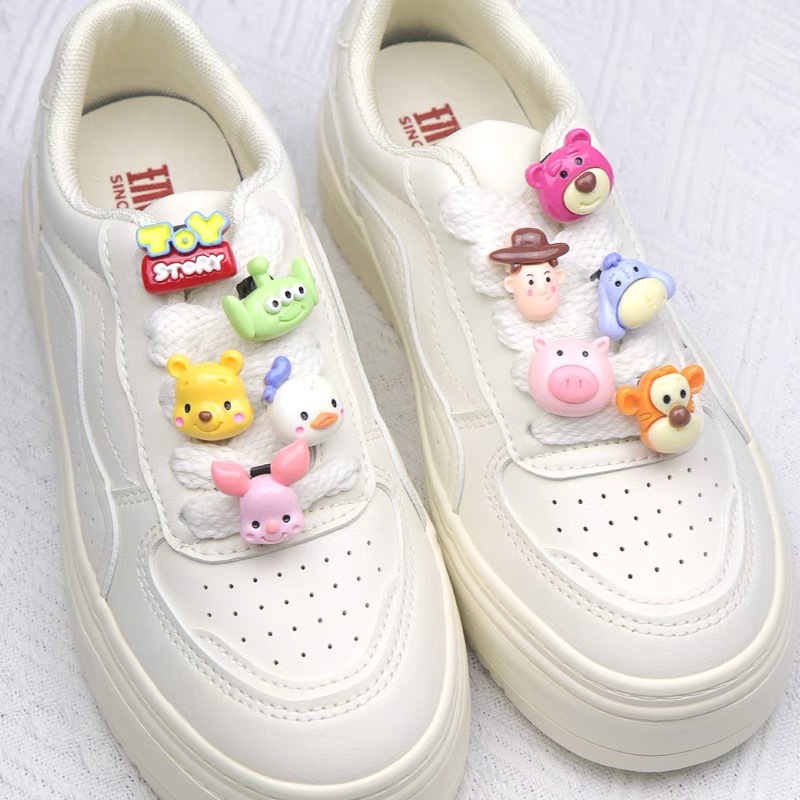 Serie de dibujos animados diedi cub accesorios de resina zapatos lienzo zapatos personalidad decoración diedi zapatos cordones accesorios de resina