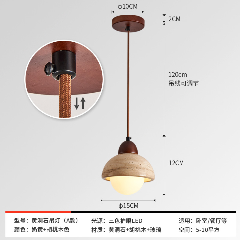 Huangtongshi Estilo japonés Wabi-Jifeng dormitorio junto a la cama candelabro estilo crema creativo B & B Retro restaurante medieval pequeño candelabro