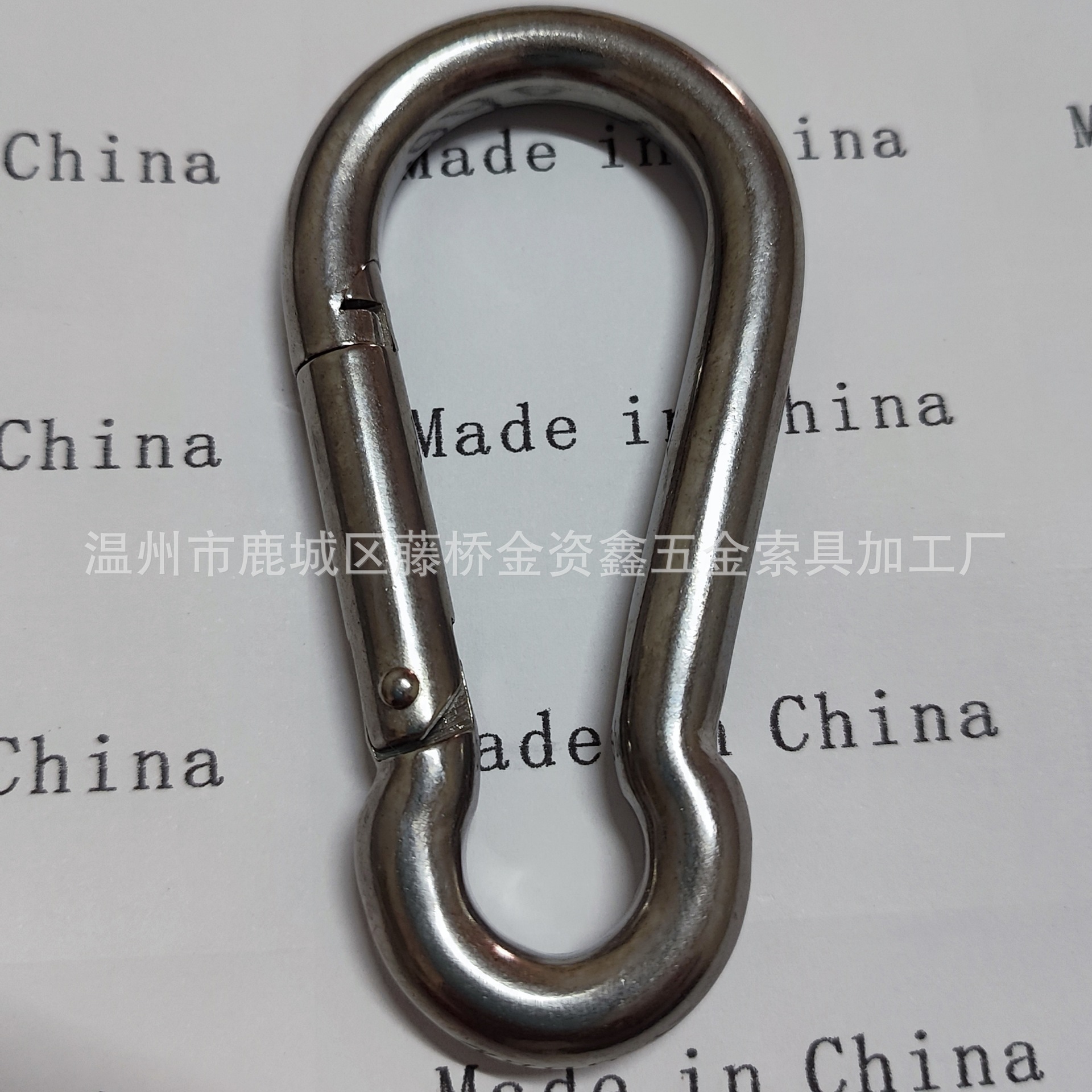 镀镍弹簧钩运动器材钩配件多款供选钢丝绳挂钩源头工厂极速发货