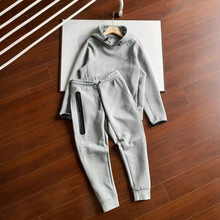 25年新款男子运动压胶春秋季连帽卫衣卫裤017+002