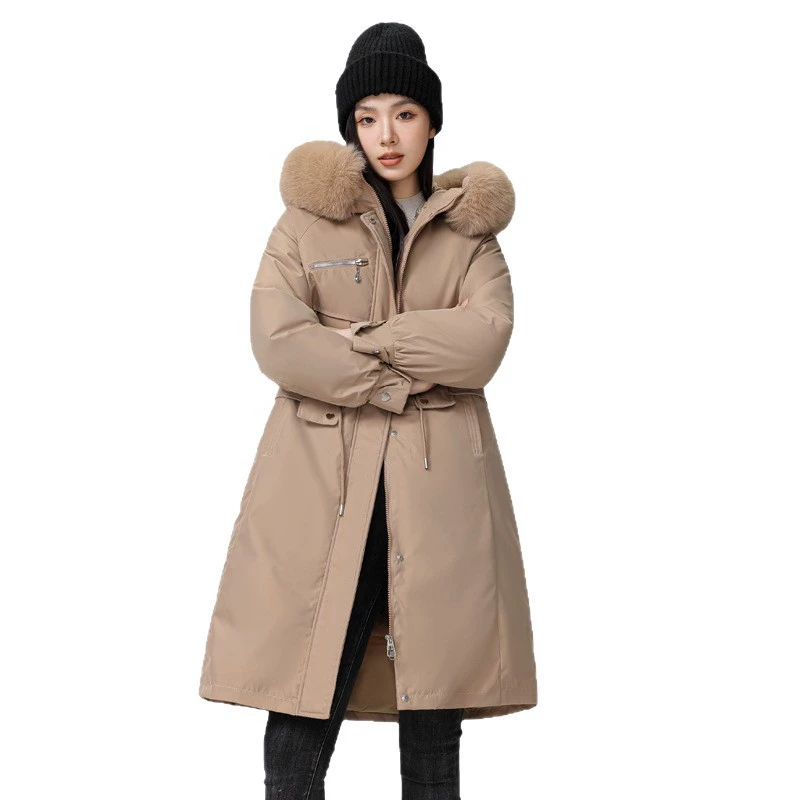 Winter down jacket with down, liner, brace, trench coat, (Cross-border trading), plus size