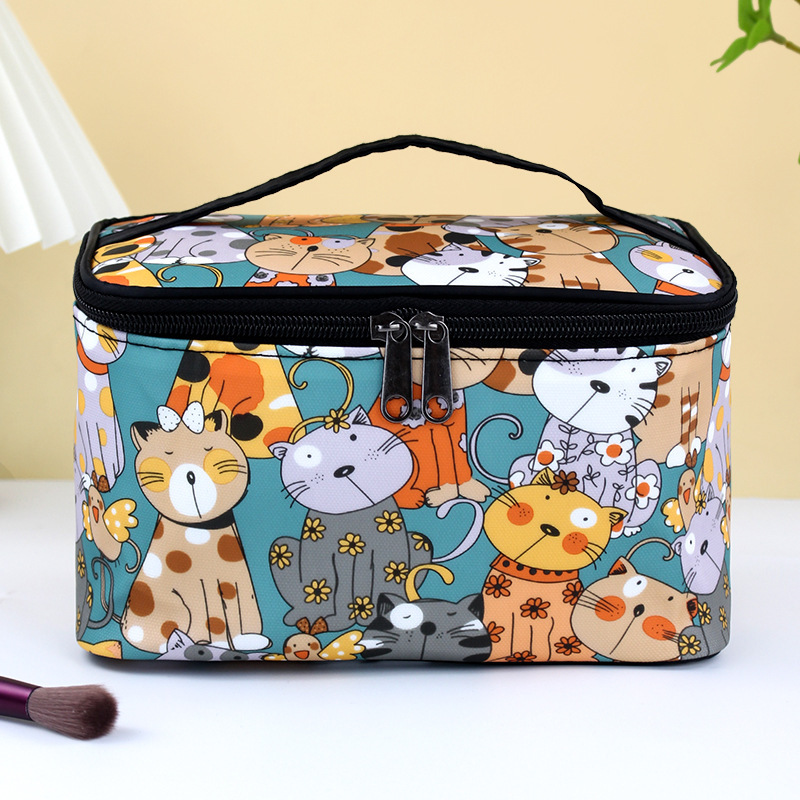 녹색 멋진 고양이 빅 스퀘어 백