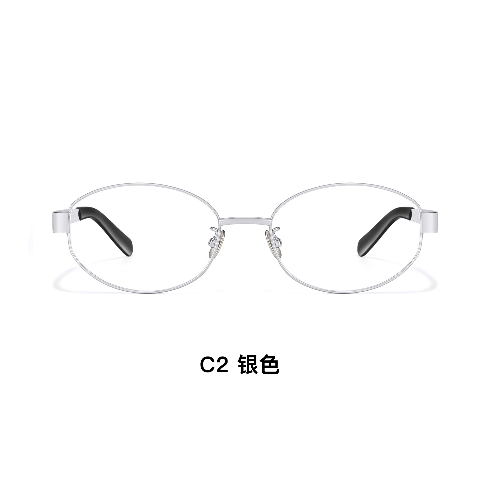 Fakeme 同様の海外娘高知性メガネフレームオーバルオールドマネースタイルレトロチタンフレームノーキャップ卸売