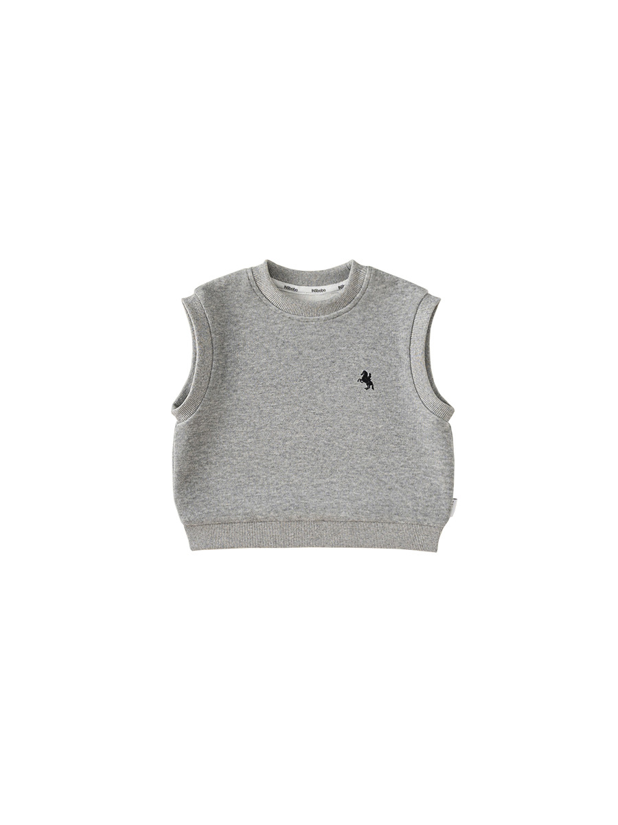 Bangchoan ropa infantil chaleco japonés universal chaleco de cuello redondo chaleco de niño de otoño abrazadera de caballo ropa de niños