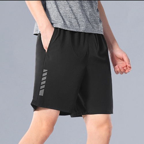 Summer casual pants men breathable quick-dry five-pocket pants thin loose shorts men beach pants running men sports pants