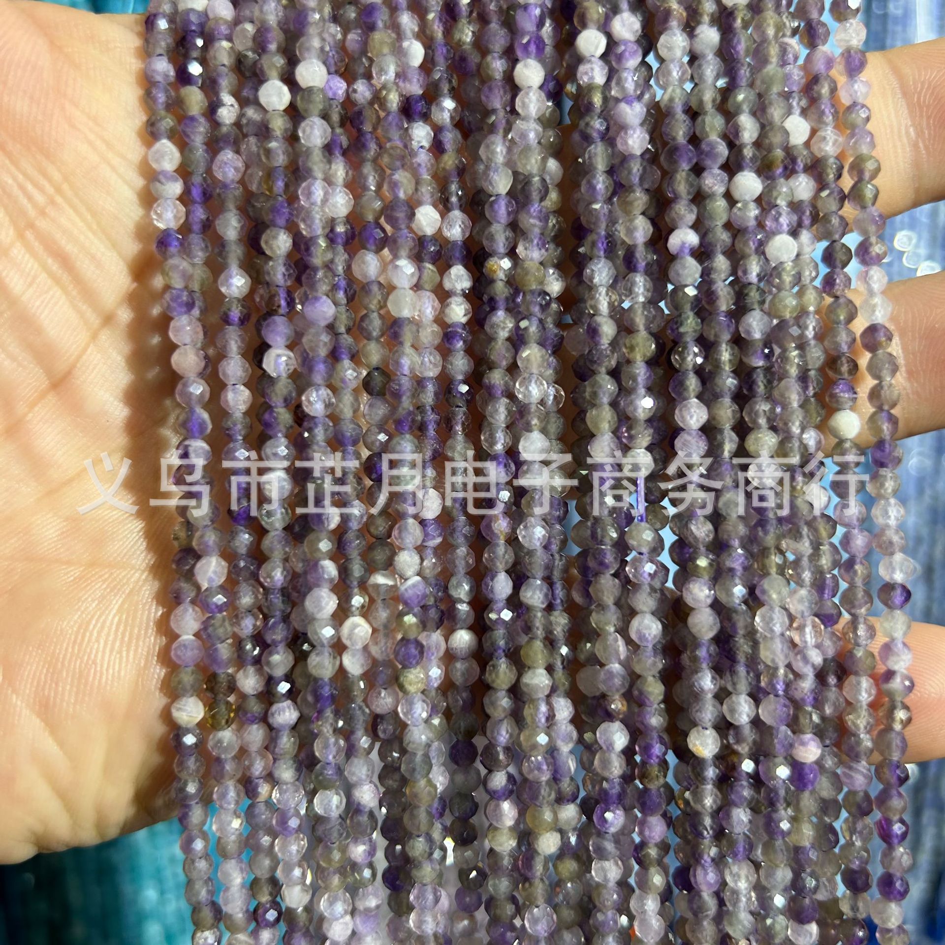 Pequeñas cuentas 2mm3mm4mm facetas todo tipo de ágata Cristal de piedra natural granos sueltos DIY joyería pulsera collar