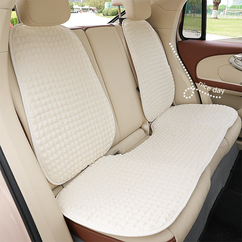 新型シュークリーム自動車クッション四季通用快適滑り止め車用シートクッション夏通気車載クッション|undefined