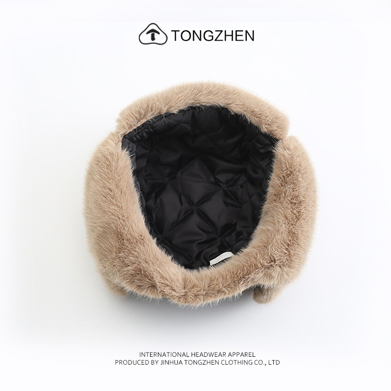 Gorro lei feng de couro para inverno com proteção de orelhas_voghion.com