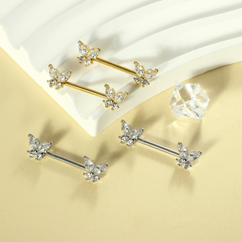 Labret piercing jewelry detail image