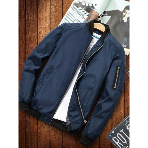 Spring and Autumn Men's Youth Leisure Plus Size Jacket Outerwear AliExpress Hot Selling Top Factory