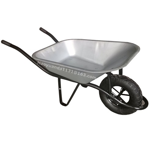工地金属铁斗独轮手推车65L沙子5CBF小推车WB640加厚承重