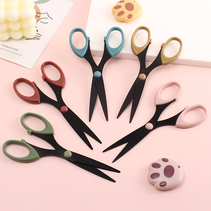 Ins style office desk scissors household large stainless steel scissors kitchen tailor art scissors student paper scissors