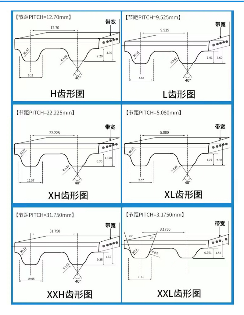 H-toothed double-sided timing belt industrial belt rubber climbing transmission timing belt robot stair climbing belt