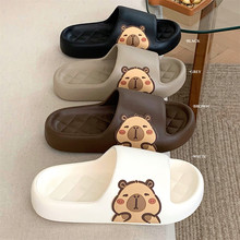 个性ins拖鞋男女eva浴室舒适情侣可爱居家卡皮巴拉水豚夏季凉拖鞋