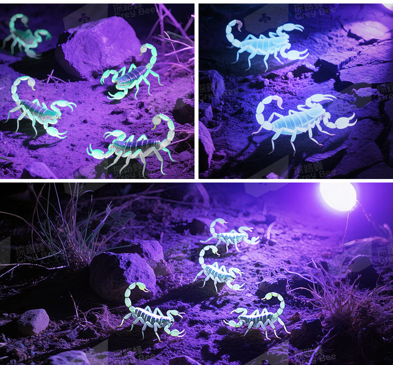 Special Lamp for Scorpions, Multi-Functional Strong Light Flashlight, Rechargeable Outdoor Long-Range Ultra-Bright Purple Light, Long Battery Life