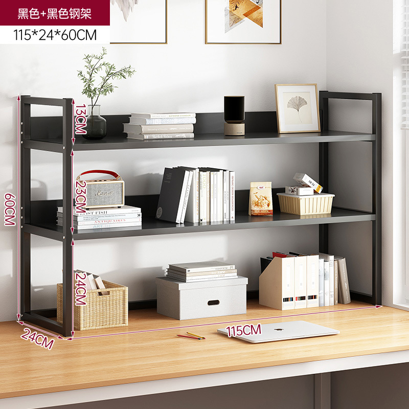 Estante simple de escritorio estante de almacenamiento de escritorio de oficina de hierro forjado pequeño estante de almacenamiento de escritorio de dormitorio de estudiantes