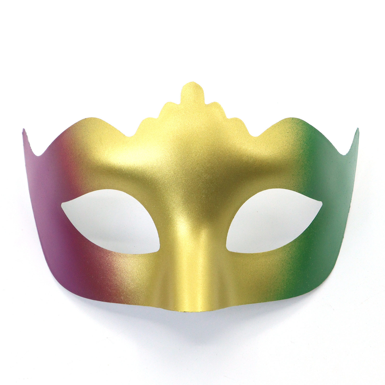 Amazon TK carnaval oro roxo verde tricolor retro máscara de mitad de cara espectáculo de escenario de fiesta máscara de accesorios
