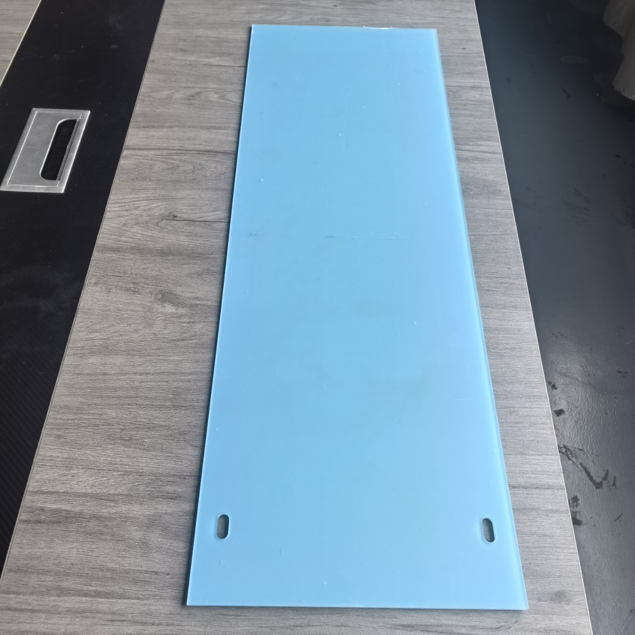 '厂家直销亚克力银镜面板PP防尘板磨砂黑PVC防火面板CNC精雕定制