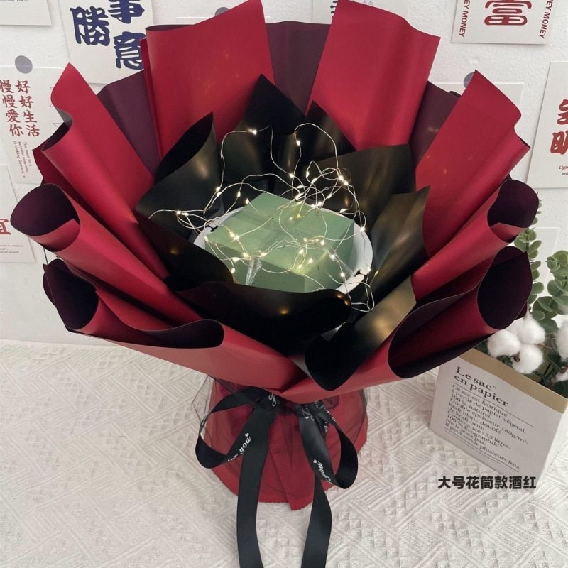 免包半成品花束生日创意鲜花零食满天星纸巾花盛越|undefined