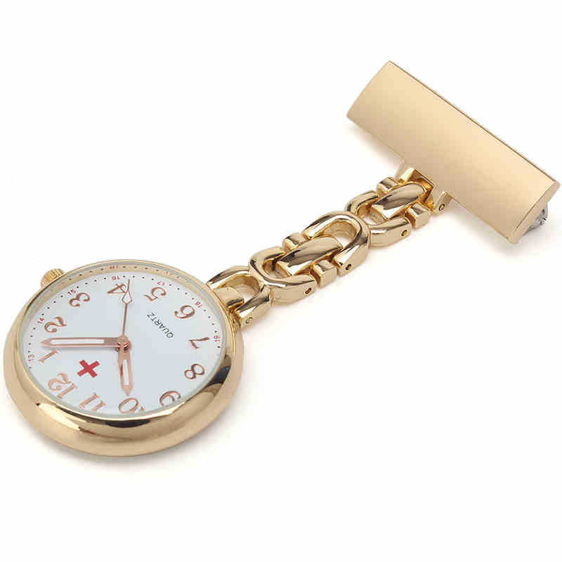Hot Selling Classic Enlarged Rose Gold 4057 Medical Nurse Watch Hanging Watch Imported Movement Retro Pocket Watch Gift Watch