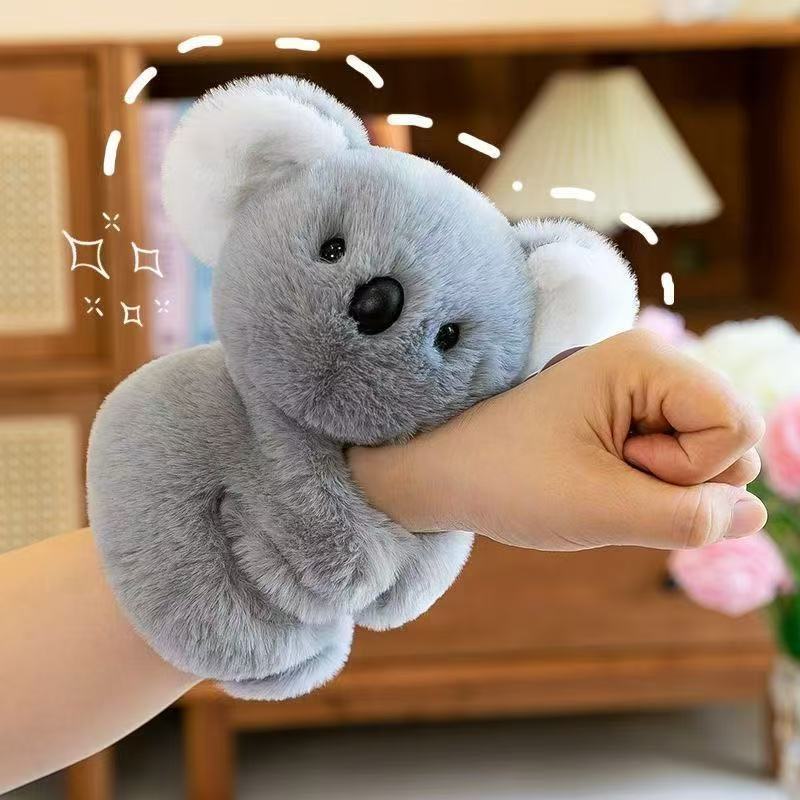 Cross-Border Cute Koala Snap Ring Doll Plush Toy Children's Wristband Koala Doll Birthday Gift