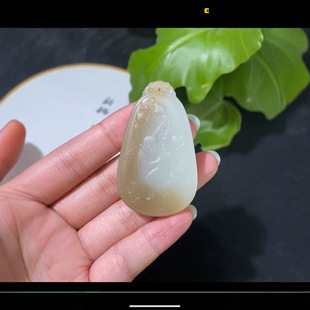 [Monkey Life Sacred White] Boutique Xinjiang Hotan Jade Sugar White, Xinjiang Qiemo Material, Jade Fine