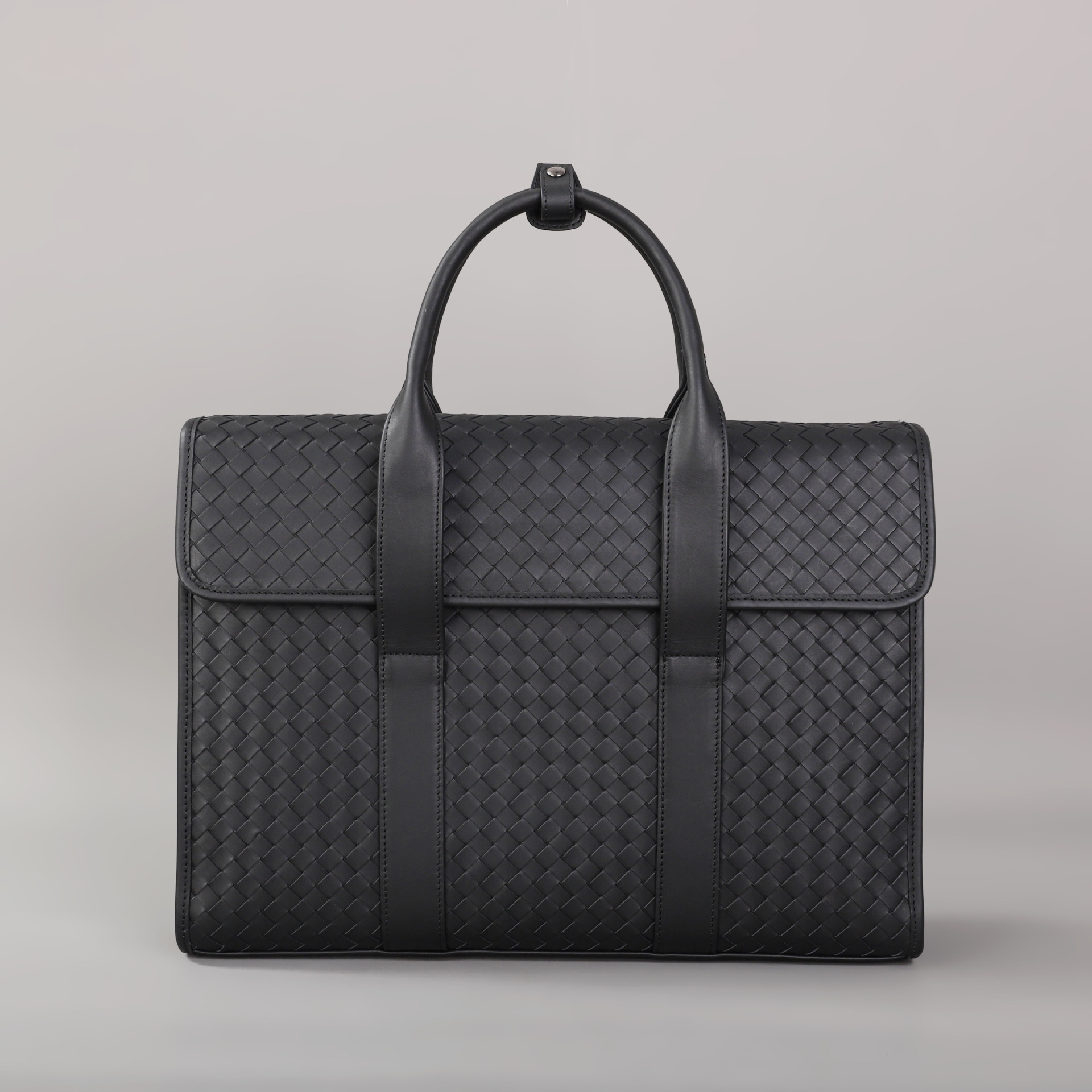 새로운 스타일의 정품 가죽 손으로 짠 비즈니스 여행 남자 서류 가방 간단한 패션 휴대용 컴퓨터 가방 소 가죽 남자 가방