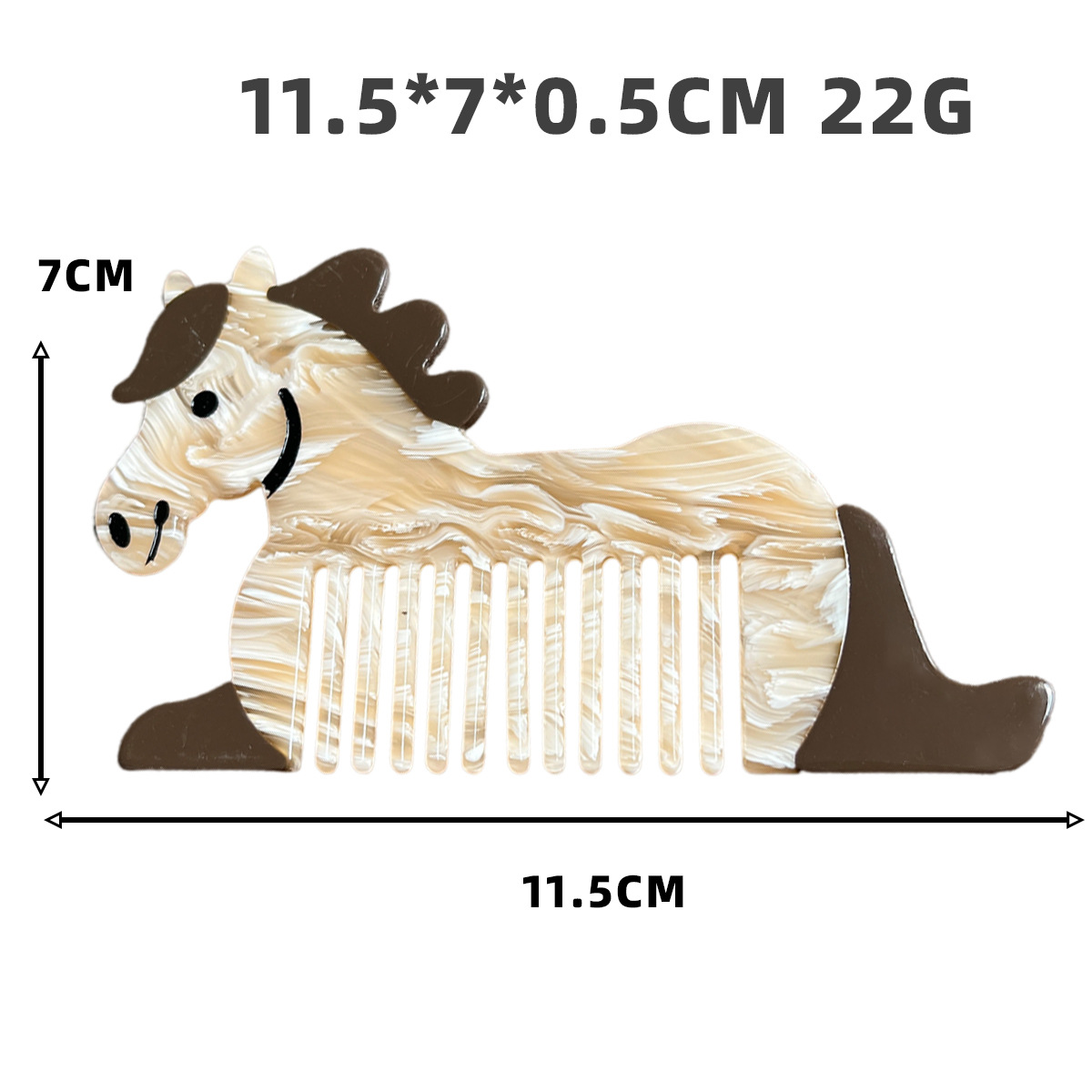 Nuevos productos de 12cm de espesor acético europeo y americano cabello hueco lindo cartón de dibujos animados pony cabello ancho colorido cabello portátil