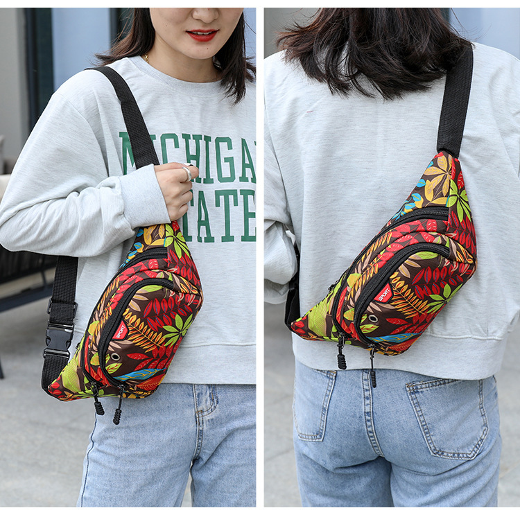 Creative, versatile, fashionable landscape pictures, women's running, cycling, crossbody and close-fitting waist bags, cross-border wholesale and distribution undefined