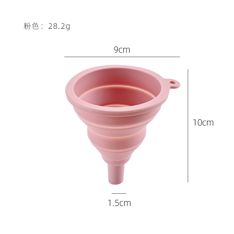 Punto embudo de silicona plegable portátil embudo de cuello largo embudo plegable de silicona pequeño embudo de vino embudo de aceite