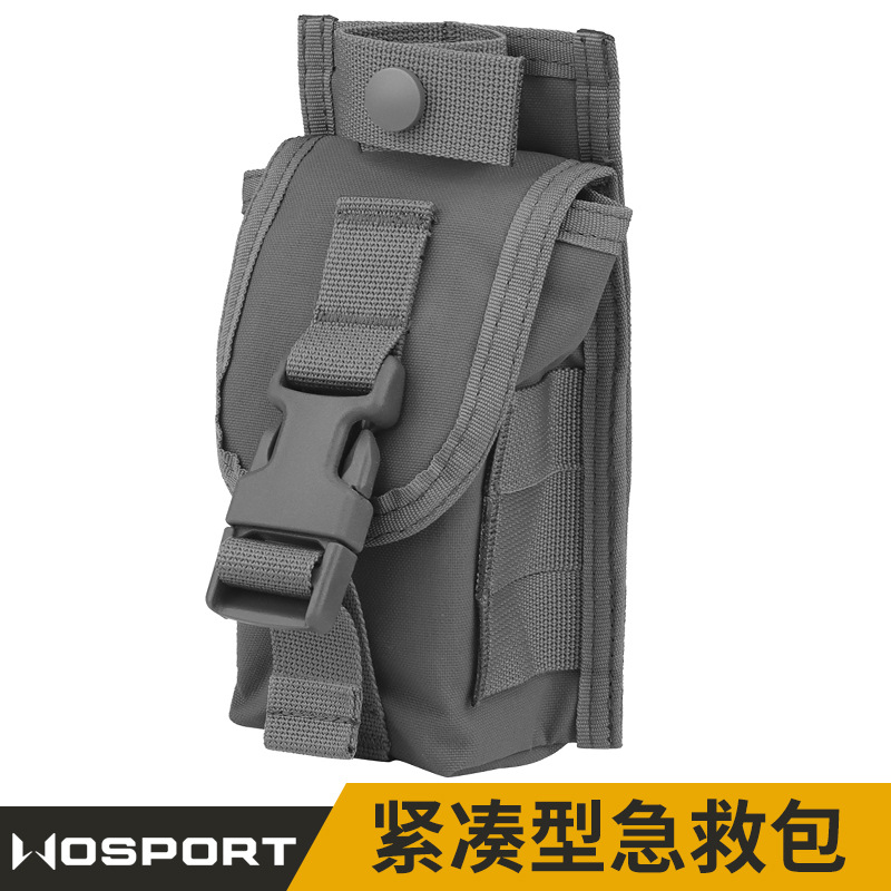 Wosport Portable Wilderness Survival Medical Kit Equipment Bag Accessory Bag Molle Pendant Compact First Aid Kit