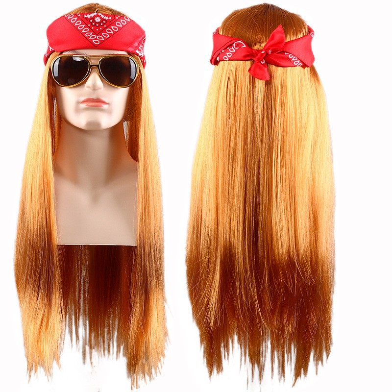 Brown straight hair (separate wig)