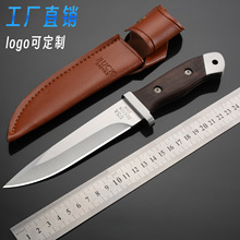 跨境刀具户外直刀野外求生刀加厚战术小刀锋利割肉刀多功能露营刀