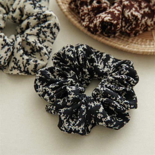  New Cross-border Simple Fabric Large Intestinal Hair Tie Hairband Women's Ponytail Versatile Elastic Rubber Band Hair Tie