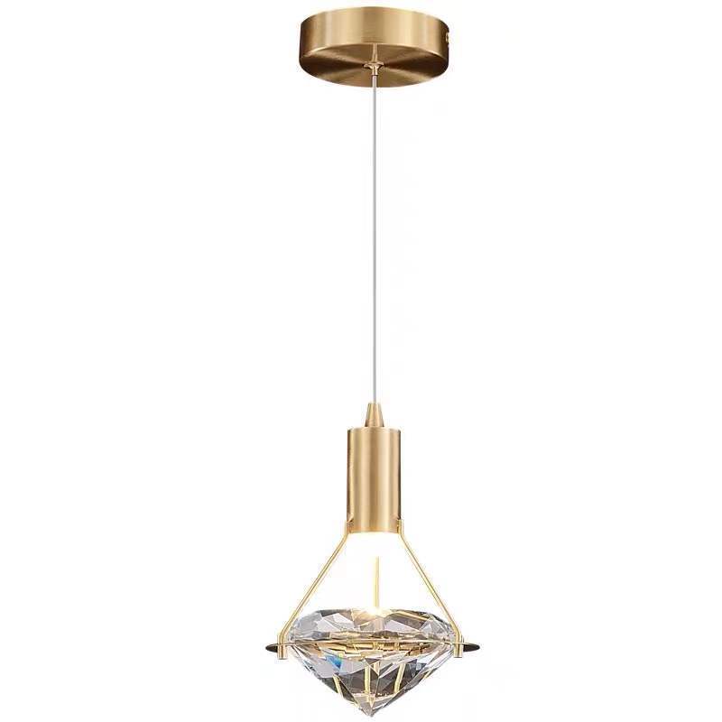 Luz de lujo simple dormitorio cabecera led pequeño chandelier pared de fondo hotel un solo cabezal chandelier bar pasillo lámpara