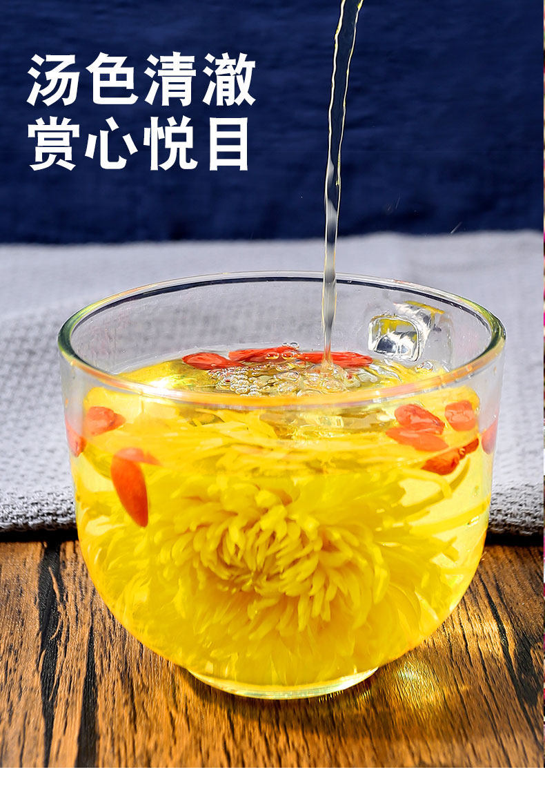 Chrysanthemum Tea Large Golden Silk Huang Ju Blooms 500g Loose Flower Tea for Hot Brewing in use