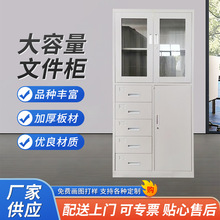厂家供应大容量文件柜办公室资料柜铁皮档案柜带锁矮柜储物收纳柜